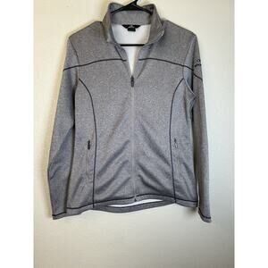 Eider Womens Zip Up‎ Sweater Jacket Size 8 Grey Tunisia Primaloft